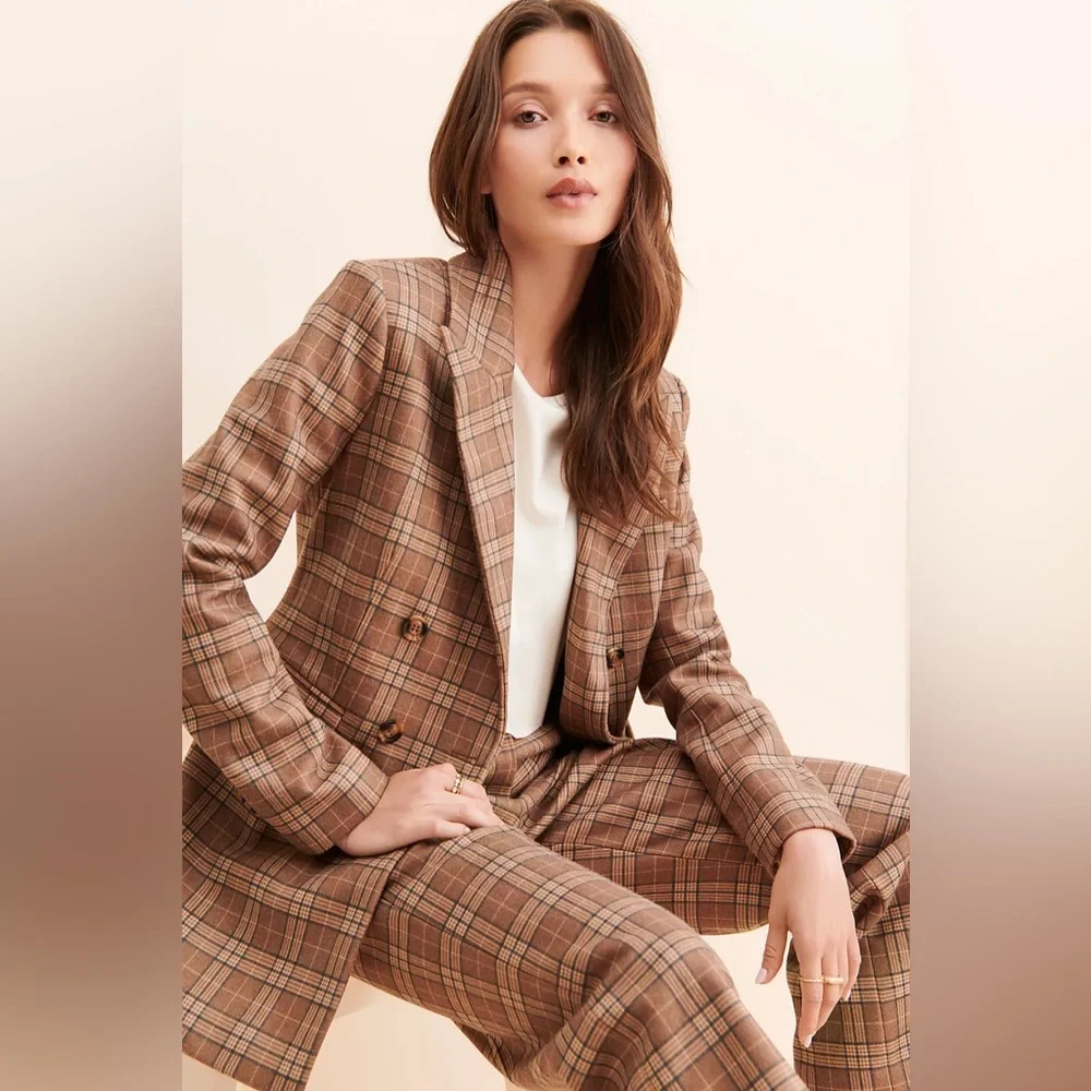 Favorite Daughter Phoebe Plaid Blazer, FDxNuuly, Large - Picture 6 of 13